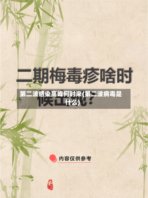 第二波感染高峰何时来(第二波病毒是什么)