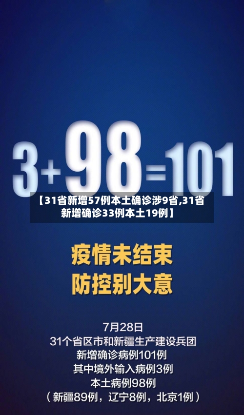 【31省新增57例本土确诊涉9省,31省新增确诊33例本土19例】