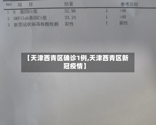 【天津西青区确诊1例,天津西青区新冠疫情】