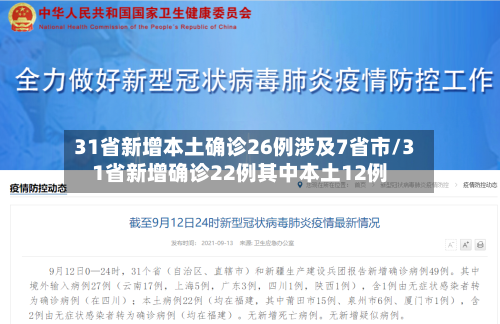 31省新增本土确诊26例涉及7省市/31省新增确诊22例其中本土12例