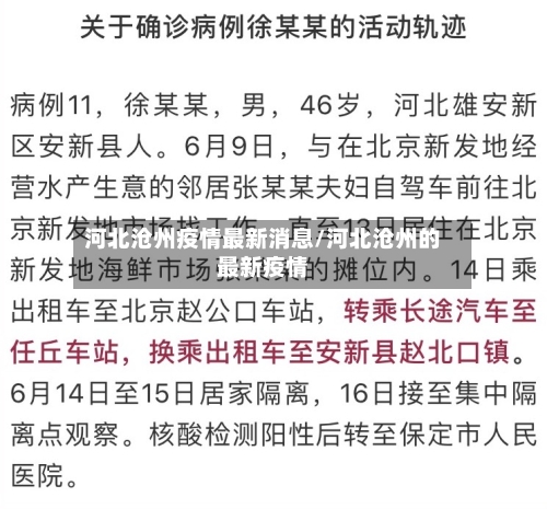 河北沧州疫情最新消息/河北沧州的最新疫情-第2张图片