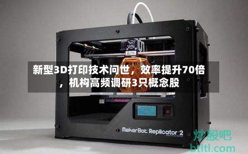 新型3D打印技术问世，效率提升70倍，机构高频调研3只概念股-第2张图片