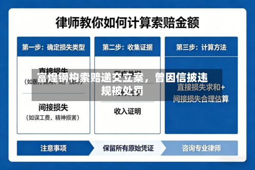 富煌钢构索赔递交立案，曾因信披违规被处罚-第2张图片